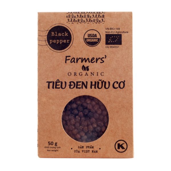 tiêu đen hữu cơ farmers organic