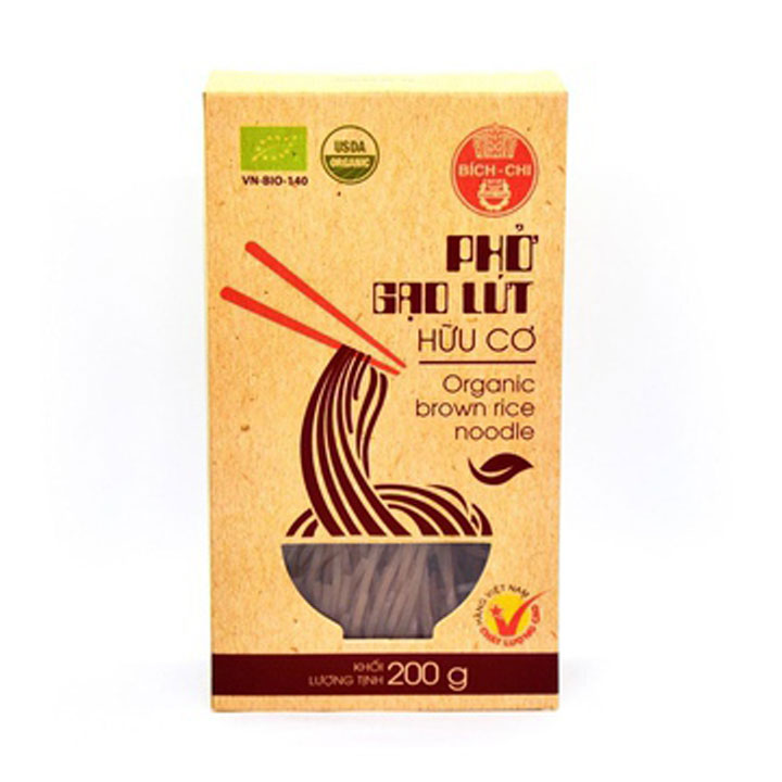 Phở gạo lứt hữu cơ Bích Chi 200g