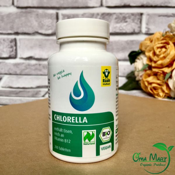 Viên tảo chlorella hữu cơ Raab