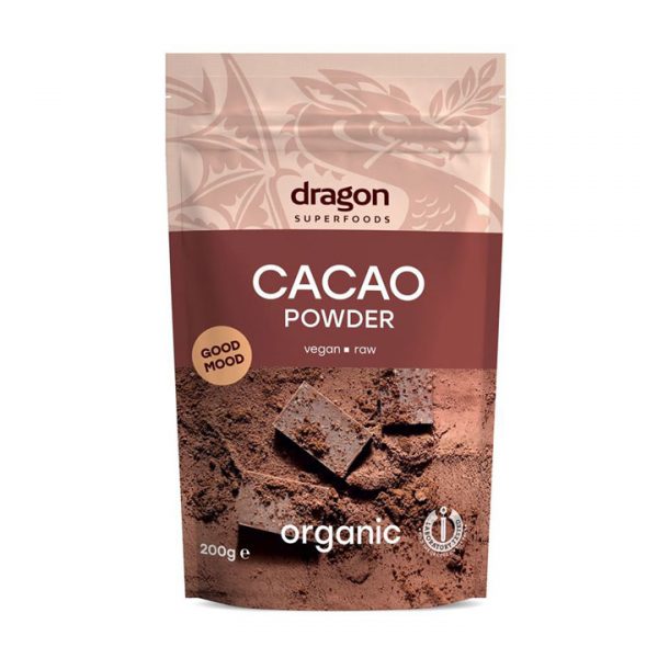 Bột cacao nguyên chất hữu cơ Dragon 200g - Omamart.vn