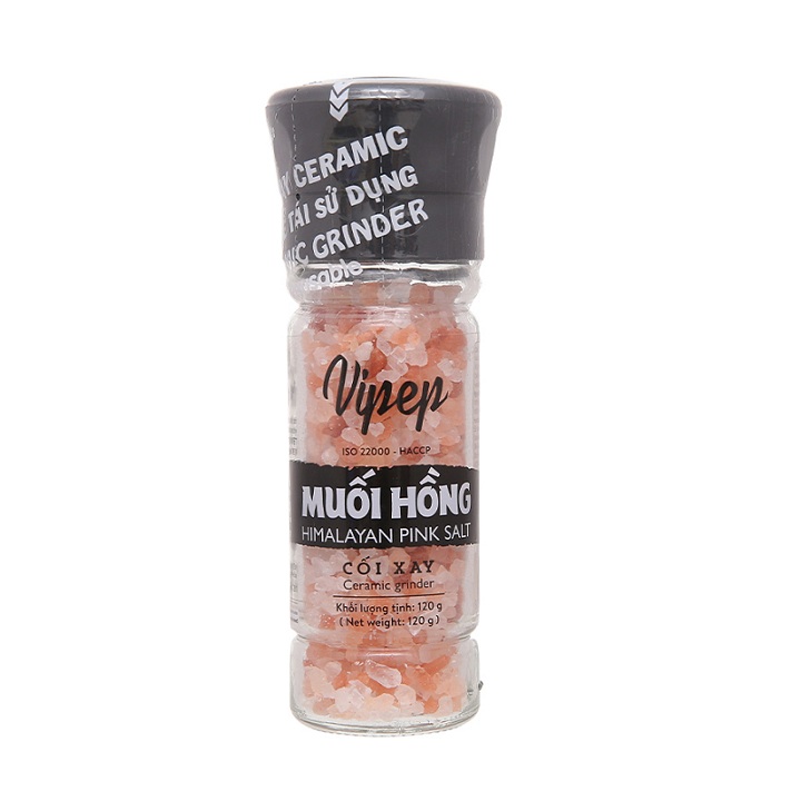 Muối hồng Himalaya Vipep dạng cối xay 120g