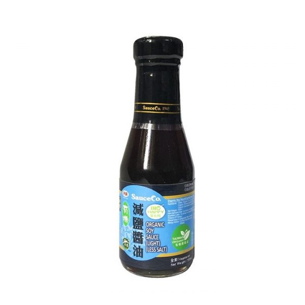 Nước tương đậu nành hữu cơ ít muối SauceCo 155ml