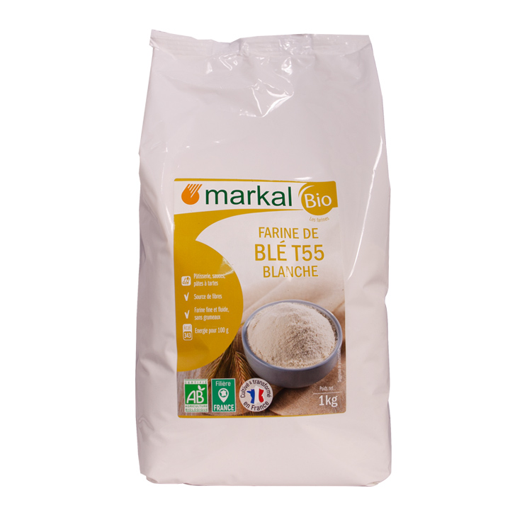 Bột mì đa dụng hữu cơ T55 Markal 1kg